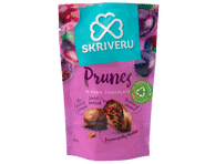 Slyvos SKRIVERU su juoduoju šokoladu, 110 g