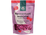 Fermentuoti kopūstai su ridikais ir avietėmis, 400 g