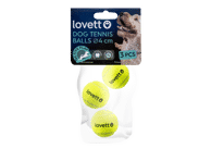 Šunų teniso kamuol, LOVETT, 3vnt, 4 cm