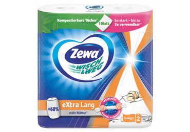 Popieriniai rankšluosčiai ZEWA WISCH&WEG DESIGN (2 sluoksn.), 2 vnt.