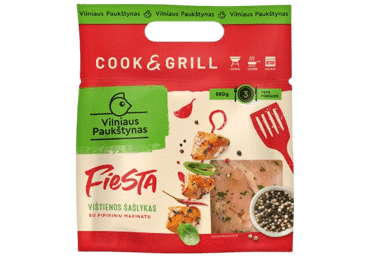 Vištienos šašlykas FIESTA pipiriniame marinate, 680 g - 2