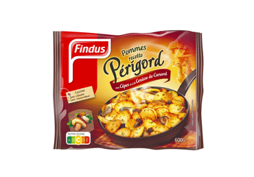 Šaldytos bulvytės FINDUS su grybais, 600 g