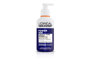 Valomasis veido gelis vyrams L'Oreal Paris Men Expert Power Age, 260 ml