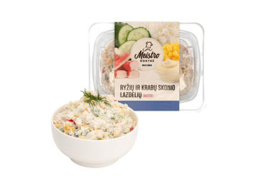Ryžių ir krabų skonio lazdelių salotos, 1 kg - 2