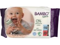 Drėgnosios kūdikių servetėlės BAMBO NATURE, 80 vnt.