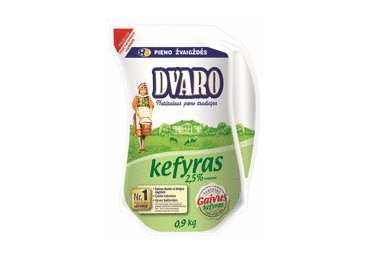 DVARO kefyras, 2,5% rieb., 900 g