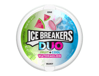 Pastilės ICE BREAKERS DUO, arbūzų skonio, 36 g