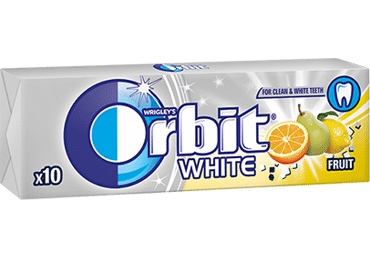 Kramtomoji guma ORBIT WHITE FRUIT, 14 g