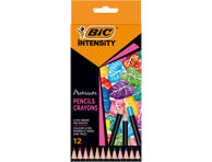 Mediniai spalvinimo pieštukai BIC INTENSITY 12 vnt