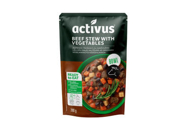 Jautienos troškinys su daržovėmis ACTIVUS, 280 g
