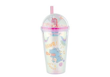 Gertuvė su šiaudeliu UNIWELL, 430 ml - 2