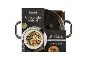 Puodas su dangčiu UNIWELL, 20 cm - 1
