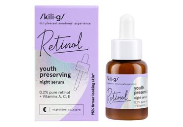 KILIG RETINOL naktinis veido serumas su retinoliu 30 ml - 2