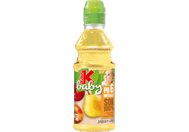Obuolių, kriaušių sultys nuo 6 mėn.100%, Kubuš baby, 300 ml
