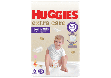 Sauskelnės kelnaitės HUGGIES EXTRA CARE, 6, 15-25kg, 30 vnt