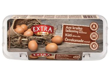 Ant kraiko laikomų vištų kiaušiniai, 10 vnt. - 2