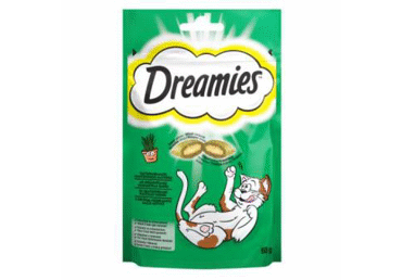 Kačių skanėstas DREAMIES su katžole, 60 g