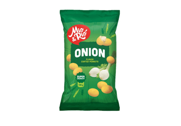 Žemės riešutai apvalkale MIO&RIO, svogūnų skonio, 190 g