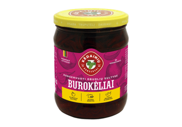 Konservuoti burokėliai obuolių sultyse, 480 g