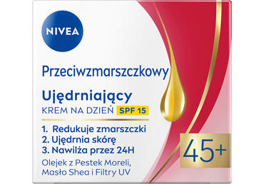 Stangrinamasis dieninis veido kremas NIVEA 45+ nuo raukšlių, 50 ml