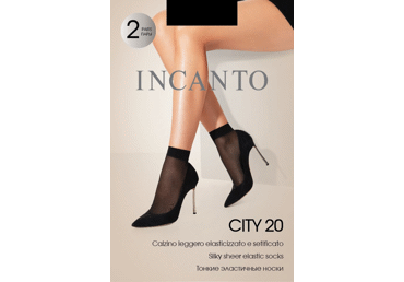 Moteriškos kojinaitės INCANTO CITY 20, vienas dydis, 1 vnt. - 1