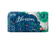 Tualetinis popierius GRITE BLOSSOM (3 sluoksnių), 8 vnt.
