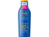 Drėkinantis apsauginis losjonas nuo saulės SPF50+ NIVEA SUN PROTECT & MOISTURE, 200 ml
