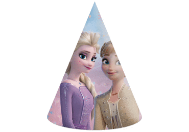 Popierinės vakarėlio kepuraitės FROZEN II, 6 vnt.