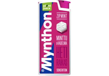 Pastilės MYNTHON ZIP MINT, aviečių skonio, 30 g