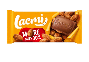 Pieninis šokoladas LACMI su neskaldytais migdolais, 90 g