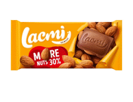 Pieninis šokoladas LACMI su neskaldytais migdolais, 90 g