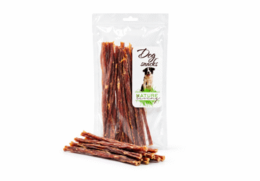 Džiovinti kiaulių žarnų gabalėliai šunims NATURE LIVING, 100 g