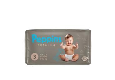 Sauskelnės PEPPINS PREMIUM, 6–10 kg,56vnt