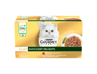 Konservuotas kačių ėdalas GOURMET GOLD su vištiena, 340 g