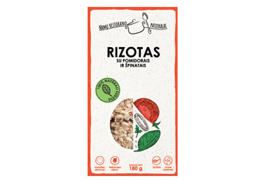 Rizotas NAMŲ RESTORANO PATIEKALAI su pomidorais ir špinatais, 180 g