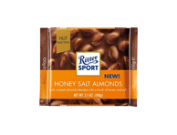 Pieninis šokoladas RITTER SPORT su migdolais ir medumi, 100 g