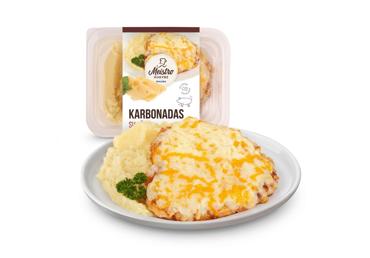 Kiaulienos karbonadas su sūriu ir bulvių koše, 320 g