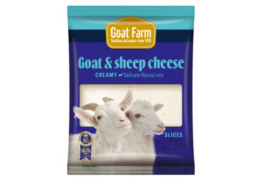 Ožkų ir avių sūris GOAT FARM, 40 % rieb. s. m., riekelėmis, 100 g