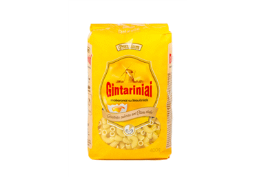 GINTARINIAI makaronai su kiaušiniais (rageliai), 400 g