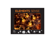Šviečianti Helovino dekoracija ELEMENTS SENSE