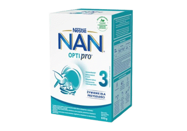 Tolesnio maitinimo pieno mišinys NAN OPTIPRO 3, nuo 12 mėn., 650 g
