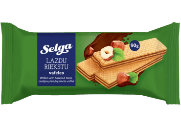 Vafliai SELGA, riešutų skonio, 90 g