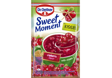 Kisielius su džiovintais vaisiais DR. OETKER, spanguolių sk., 32.5 g