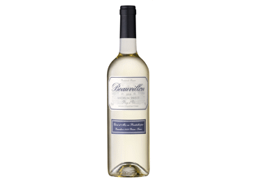 Baltasis pusiau saldus vynas BEAUVILLON, 750 ml.