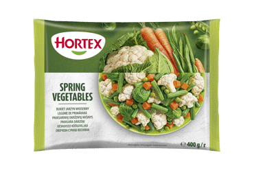 Šaldytas daržovių mišinys HORTEX SPRING VEGETABLES, 400 g