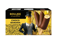 Šald. bananas ant pagaliuko BOUJEE su pieniniu šokol., 195 g