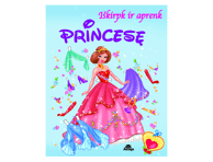 Knyga IŠKIRPK IR APRENK PRINCESĘ,MĖLYNA