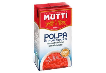 Smulkiai pjaustyti pomidorai MUTTI, 500 g