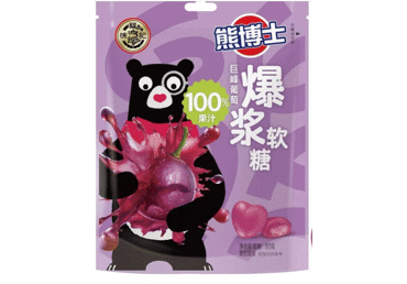 Guminukai DR. BEAR, vynuogių skonio, 60 g	
