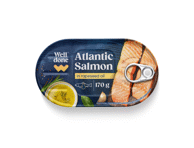 Lašišos filė WELL DONE aliejuje, 170g